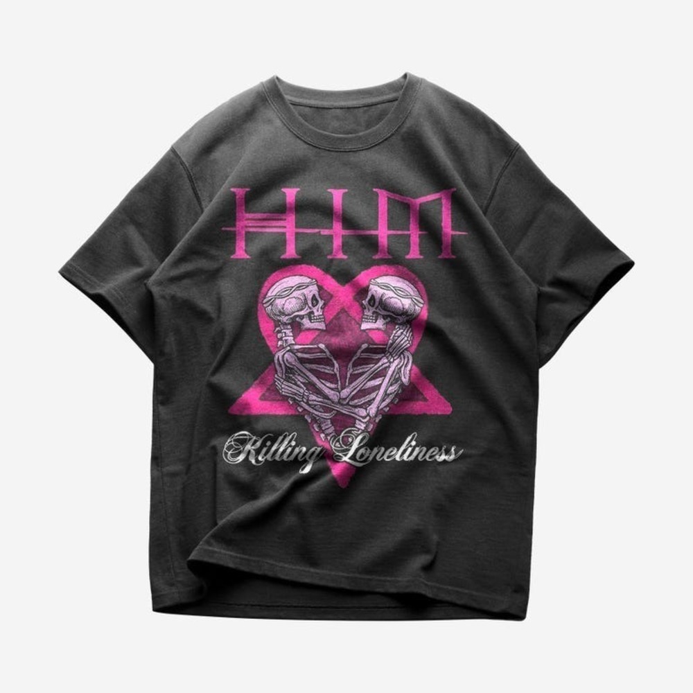 HIM T-shirt Rock Music Shirt HIM Killing Loneliness Song Unisex T-shirt